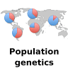 Population genotypes and frequencies of a variant